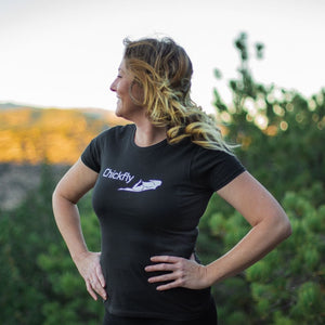 Organic Women's Short-Sleeved Black T-shirt